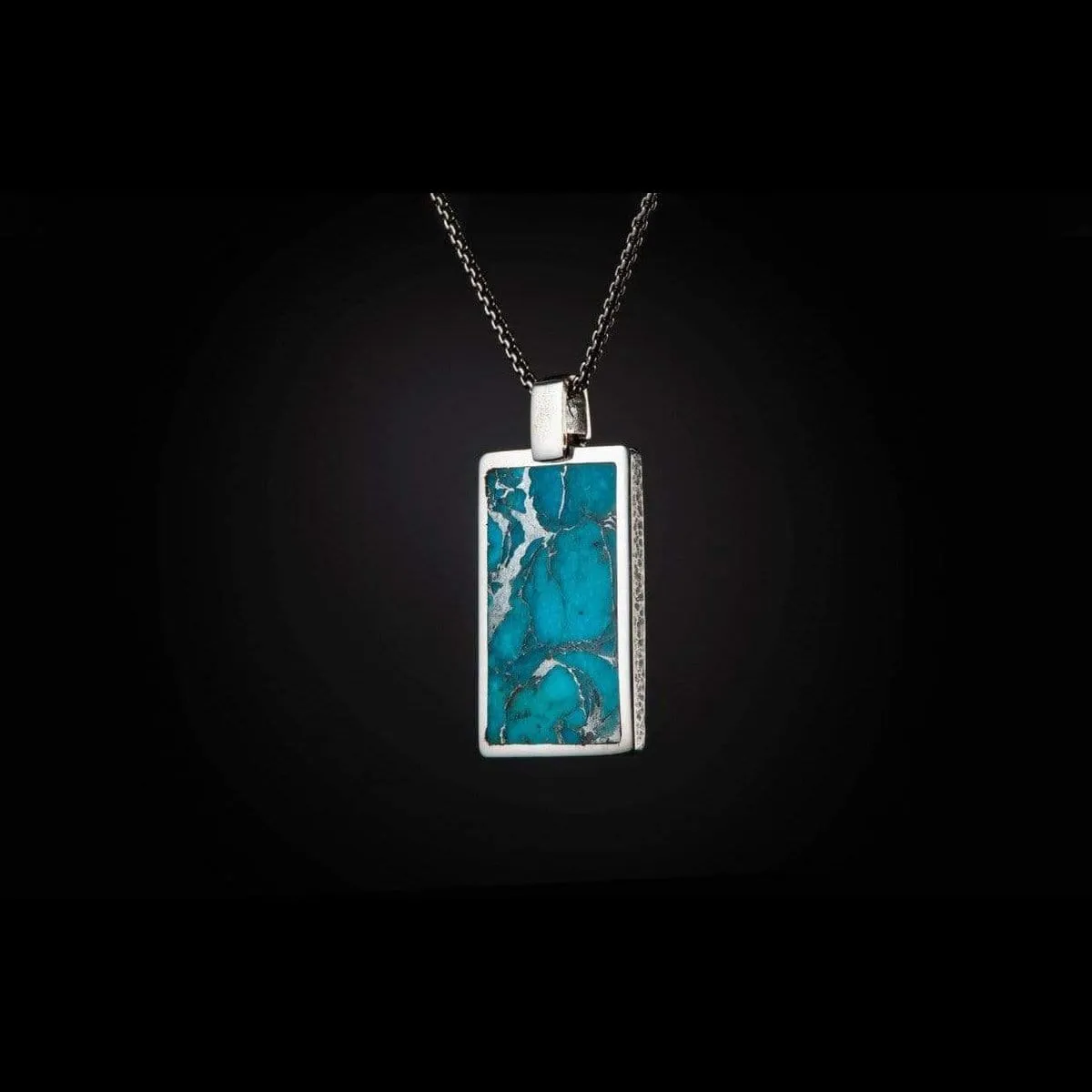 Men's Turquoise Shift Necklace - P44 TQ