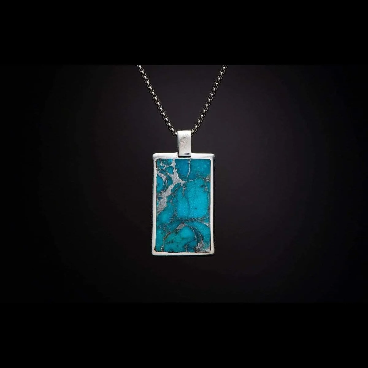 Men's Turquoise Shift Necklace - P44 TQ