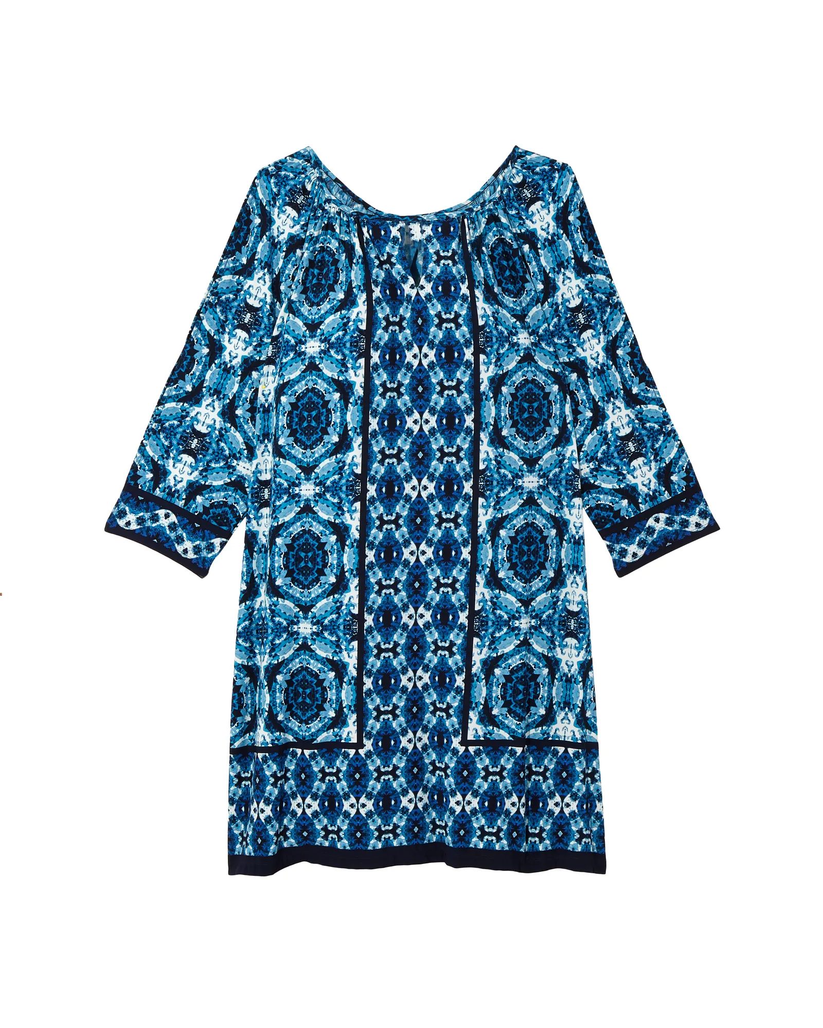 Michi Shift Dress | Azure Blue / Light Blue