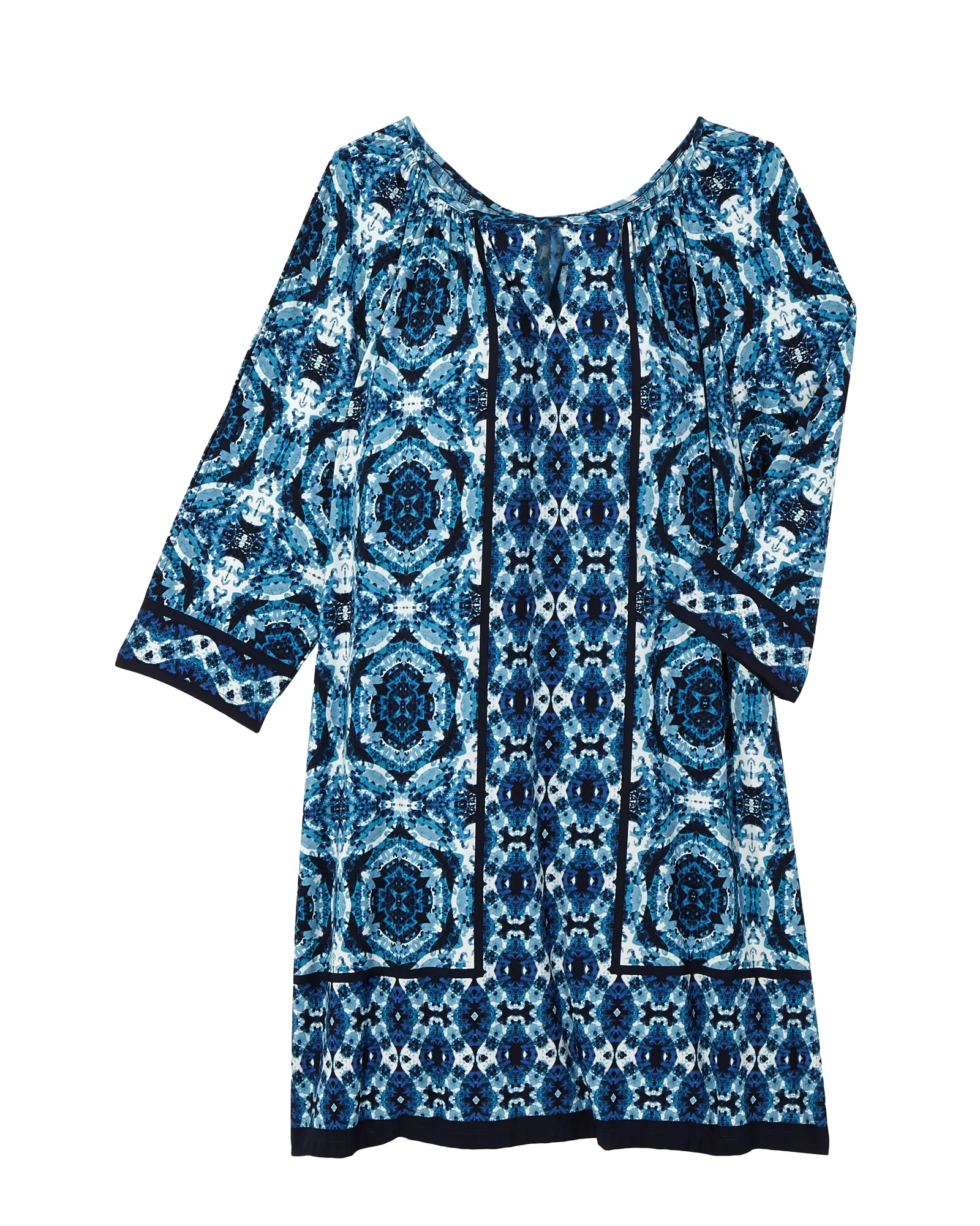 Michi Shift Dress | Azure Blue / Light Blue