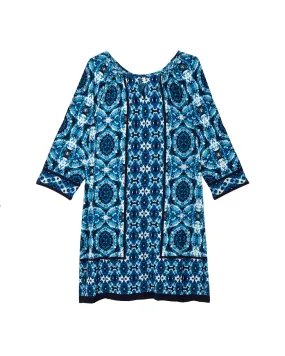 Michi Shift Dress | Azure Blue / Light Blue