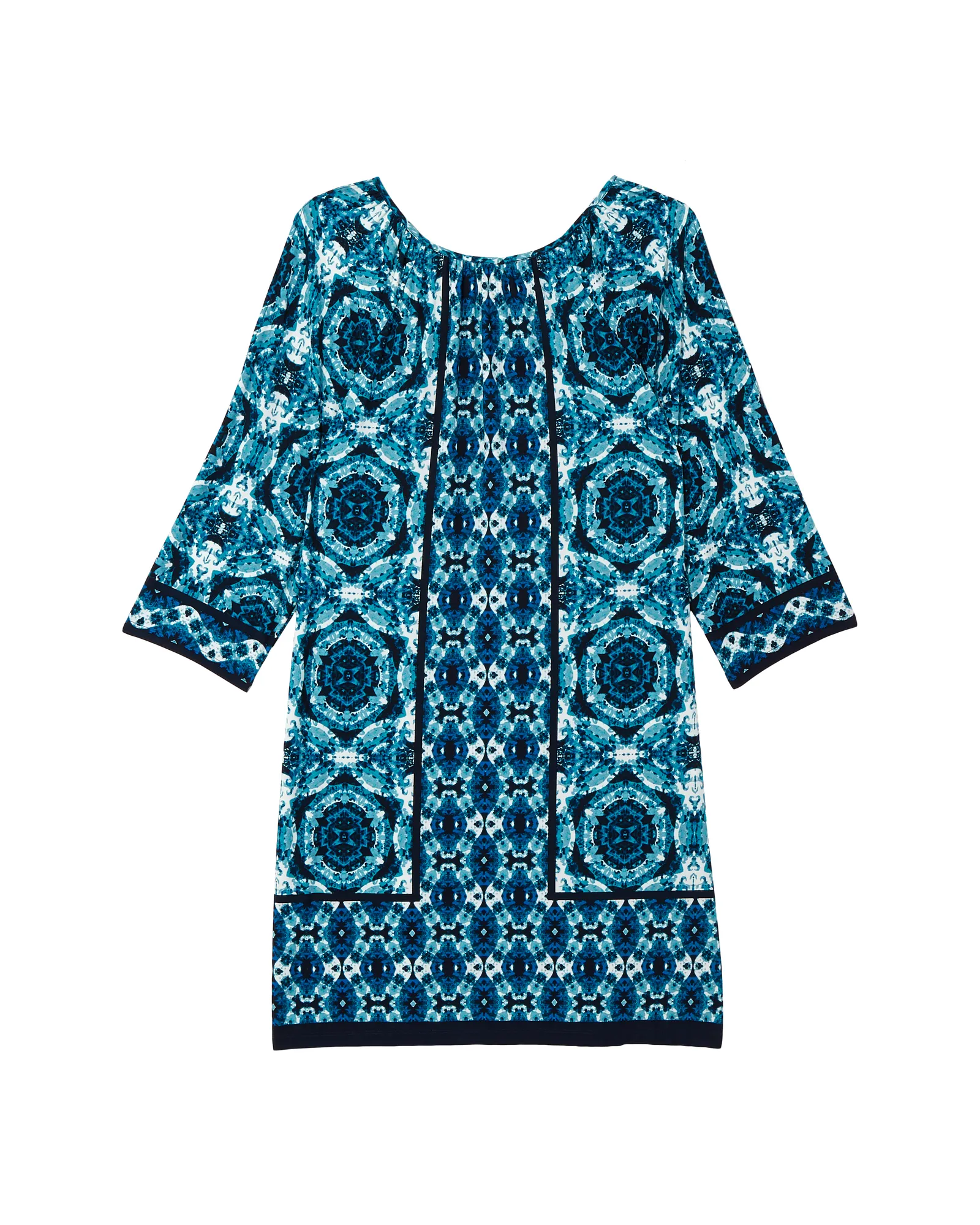 Michi Shift Dress | Azure Blue / Light Blue
