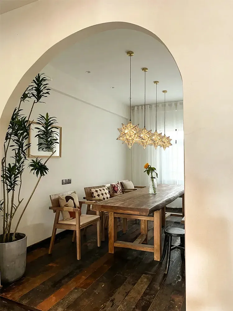 Modern 3D Star Pendant for Shopping Centre/Living Room/Bedroom/Entryway/Dining Room