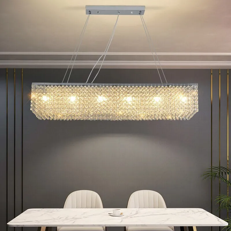 Modern Round Crystal Chandelier For Living Room Chrome Gold