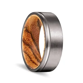 MOOSE | Bocote Wood, Gunmetal Tungsten Offset Groove