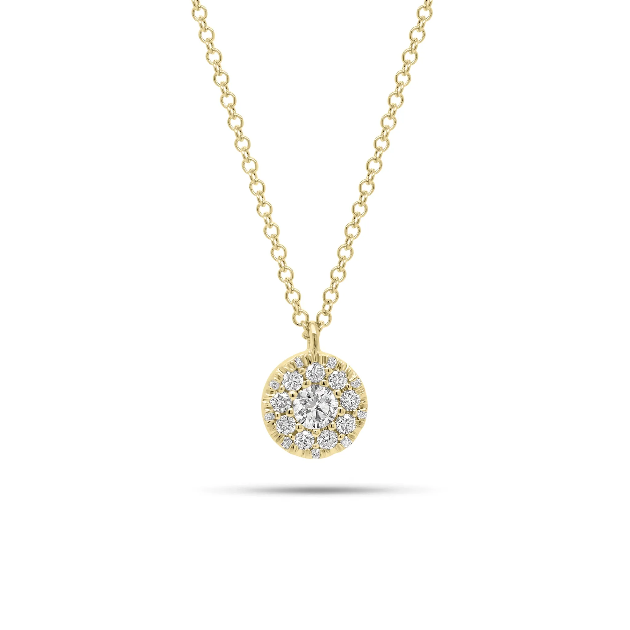 Multi-Diamond Circle Pendant
