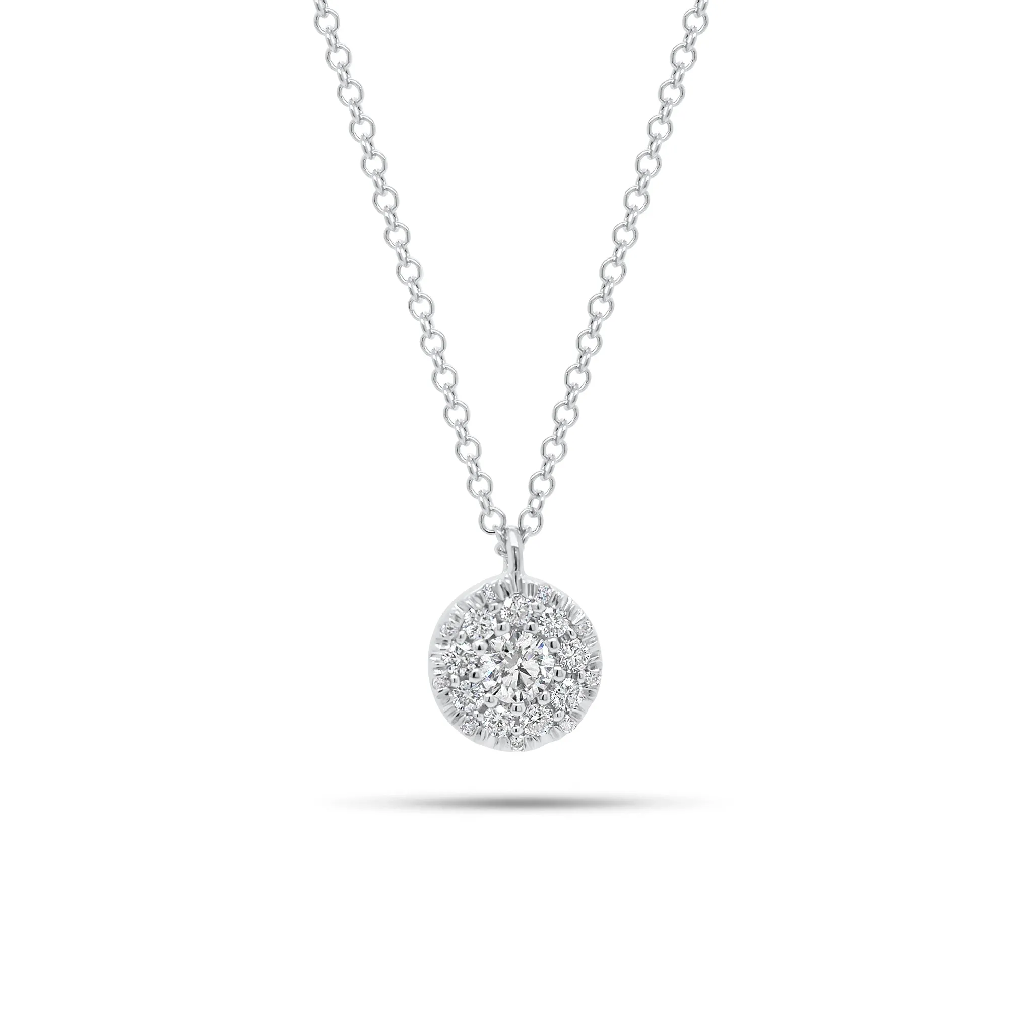 Multi-Diamond Circle Pendant