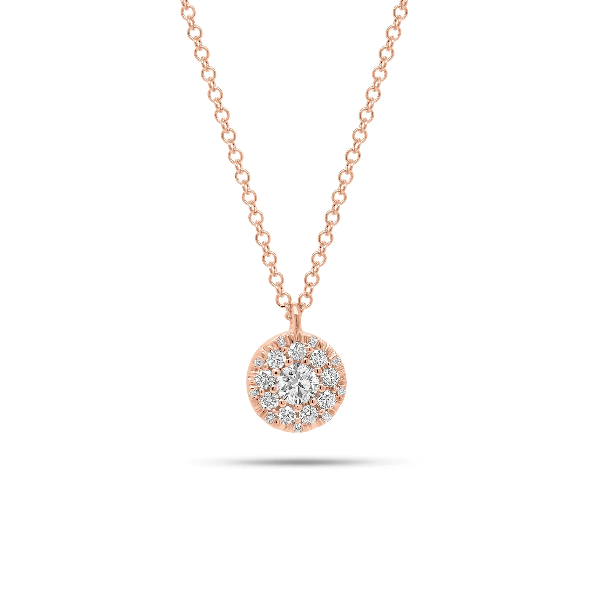 Multi-Diamond Circle Pendant
