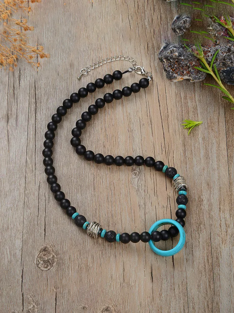 Mystic Ring Beaded Necklace