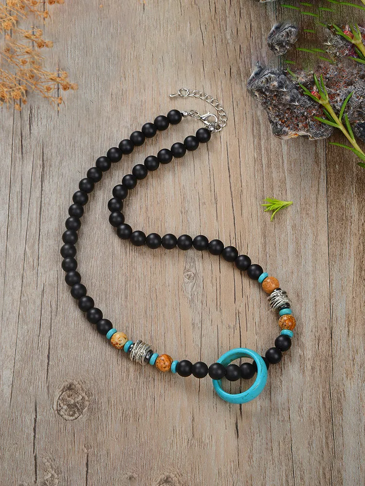 Mystic Ring Beaded Necklace