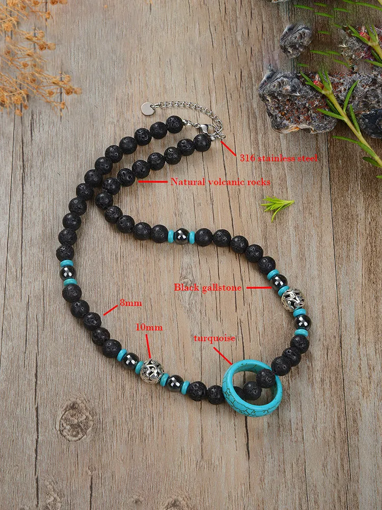Mystic Ring Beaded Necklace