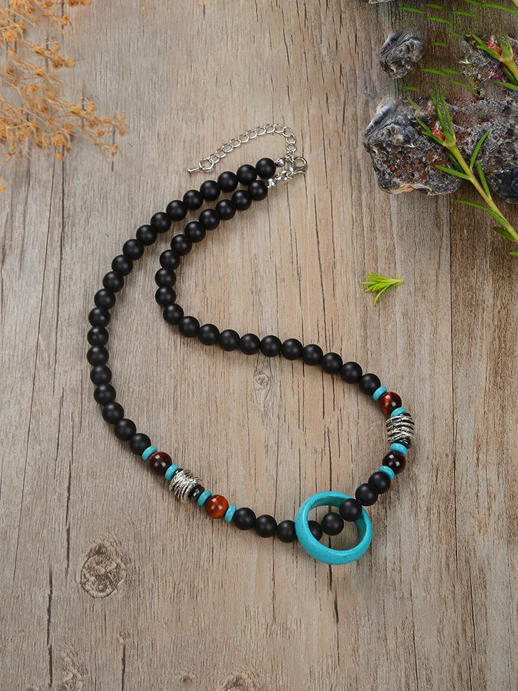 Mystic Ring Beaded Necklace