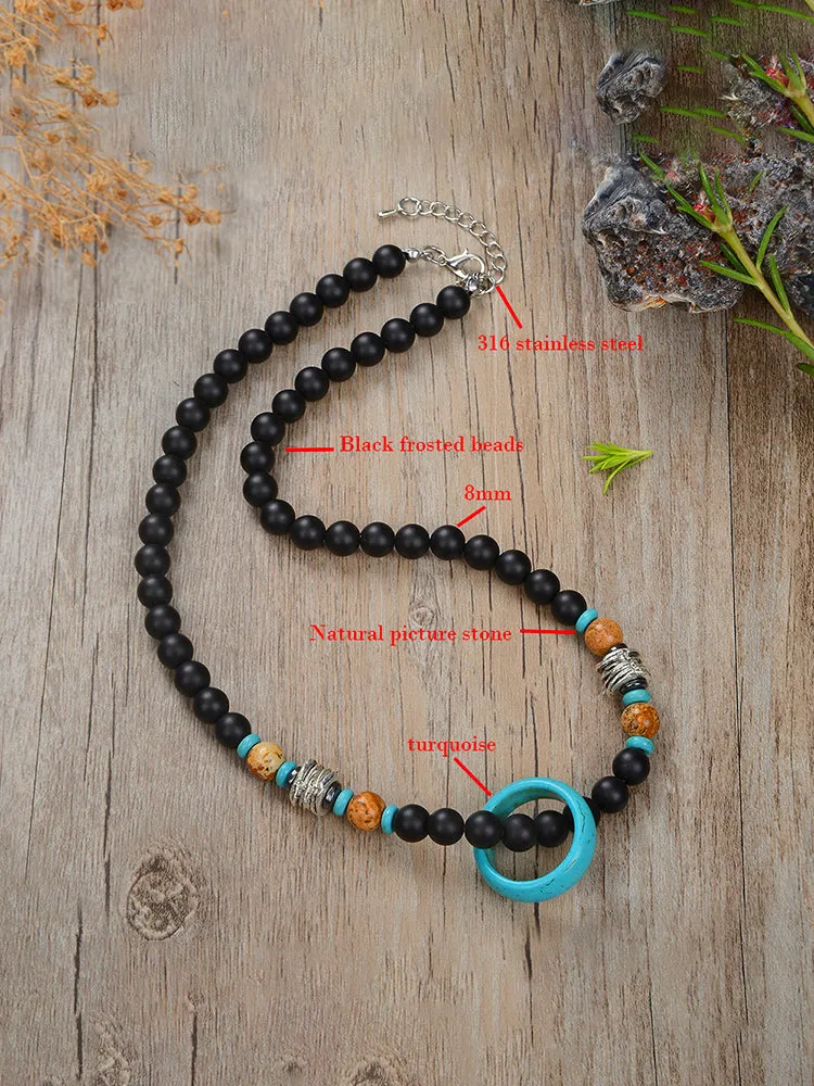 Mystic Ring Beaded Necklace