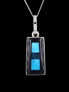 Native American Indian Jewelry Penn Shell Inlay Pendant