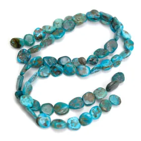 Natural Arizona Turquoise Flat Nuggets Strand