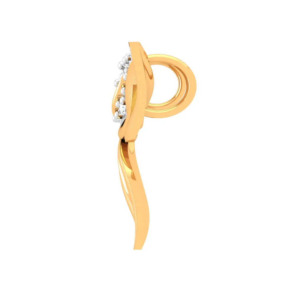 Nature Inspired 18k Diamond Pendant