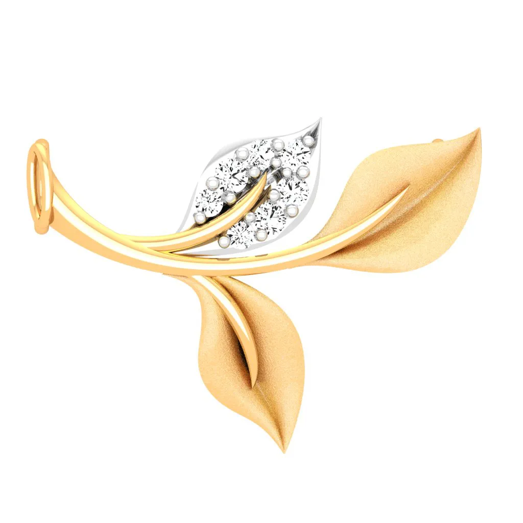 Nature Inspired 18k Diamond Pendant
