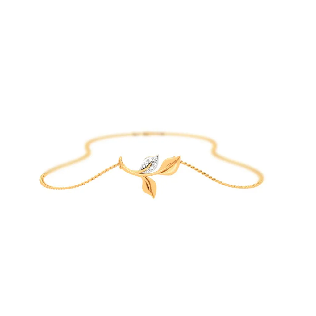 Nature Inspired 18k Diamond Pendant