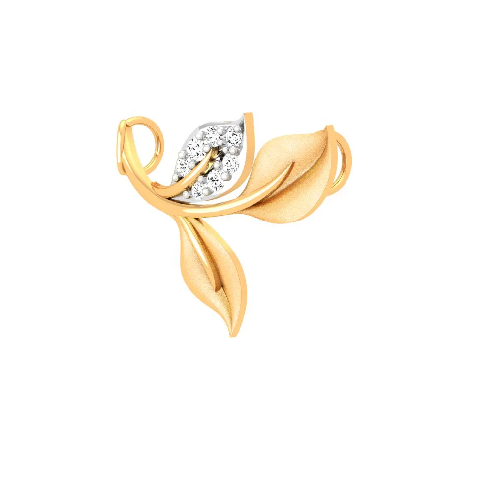 Nature Inspired 18k Diamond Pendant