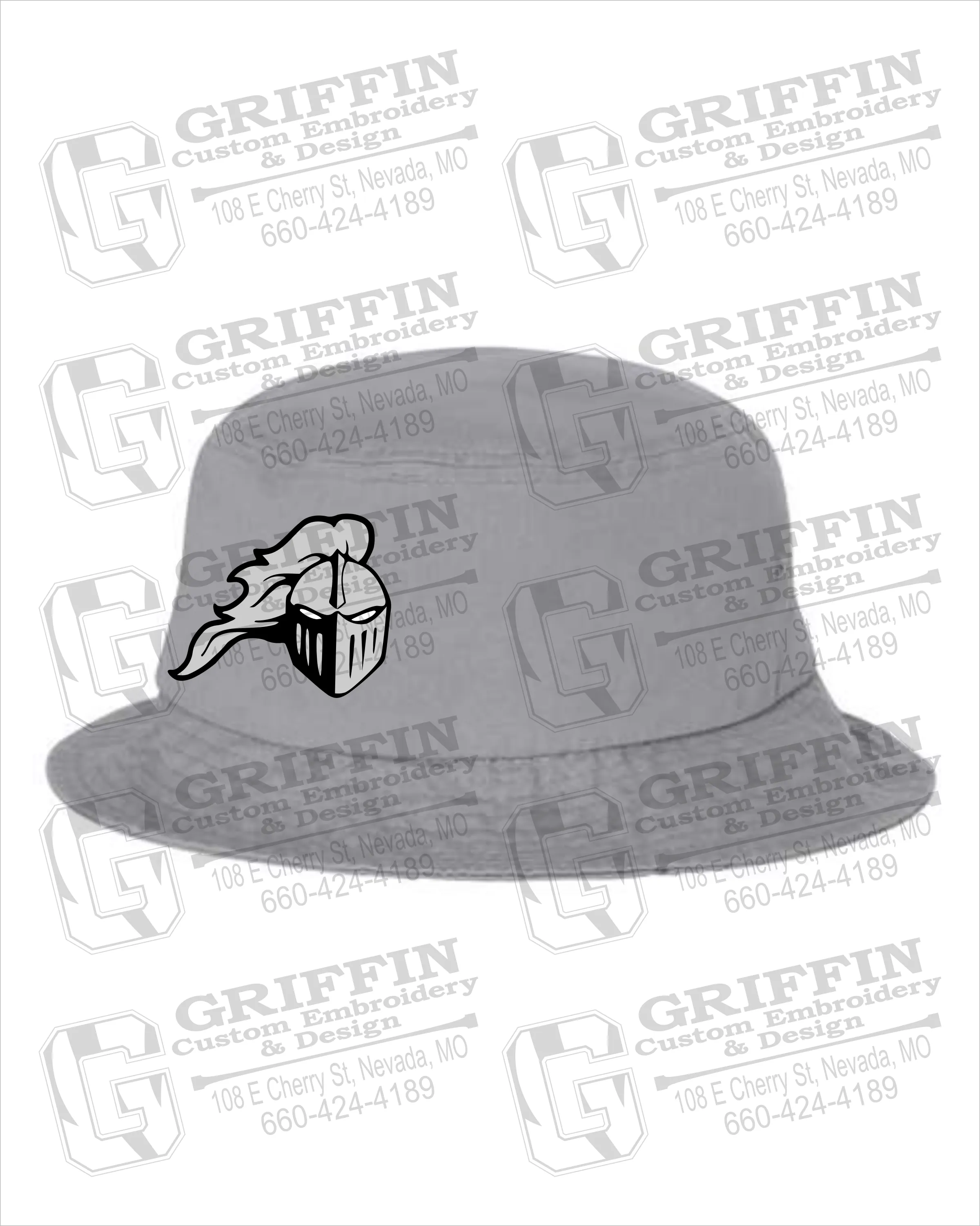 NEVC Knights Bucket Hat - NEVC Knights Helmet Logo