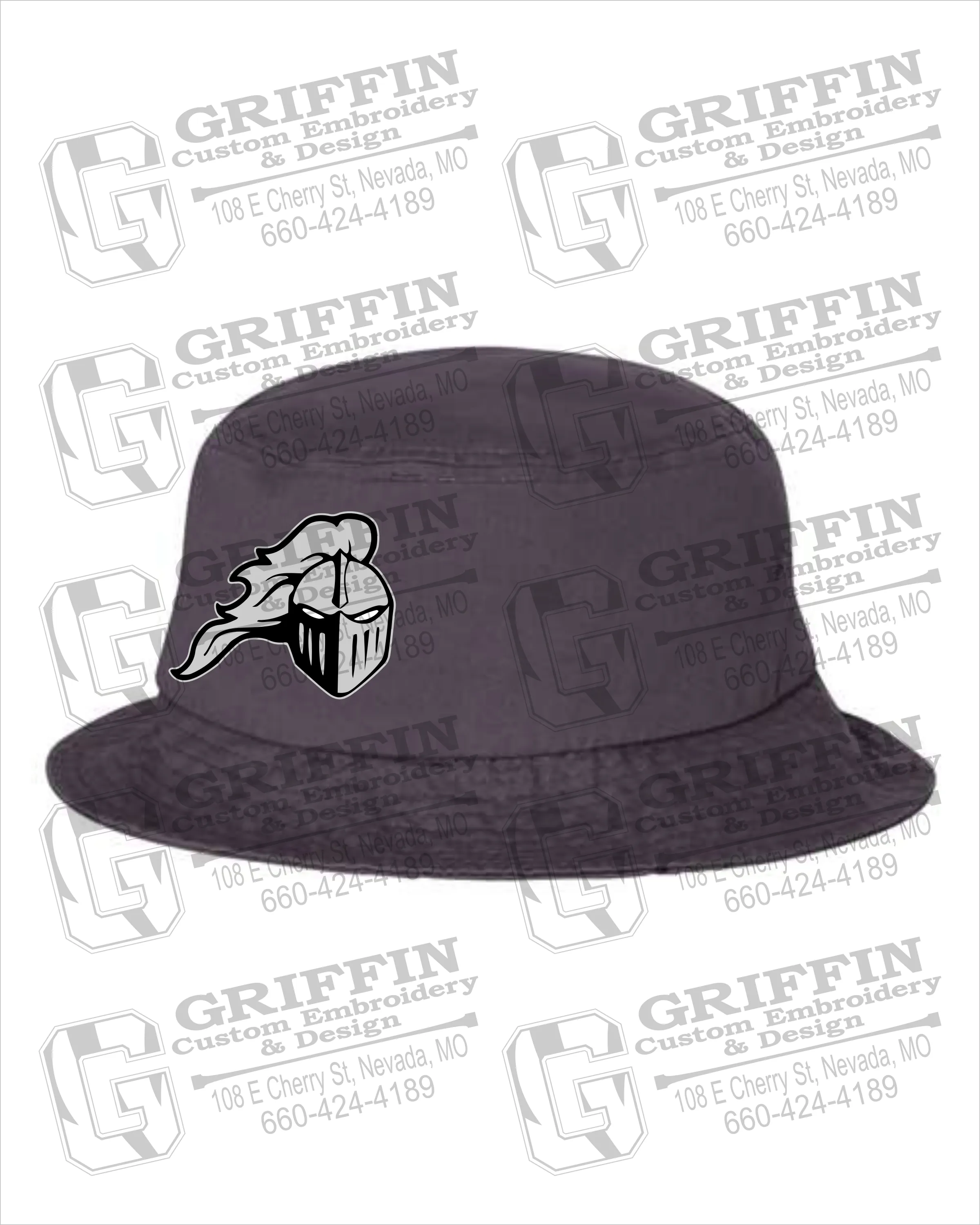 NEVC Knights Bucket Hat - NEVC Knights Helmet Logo