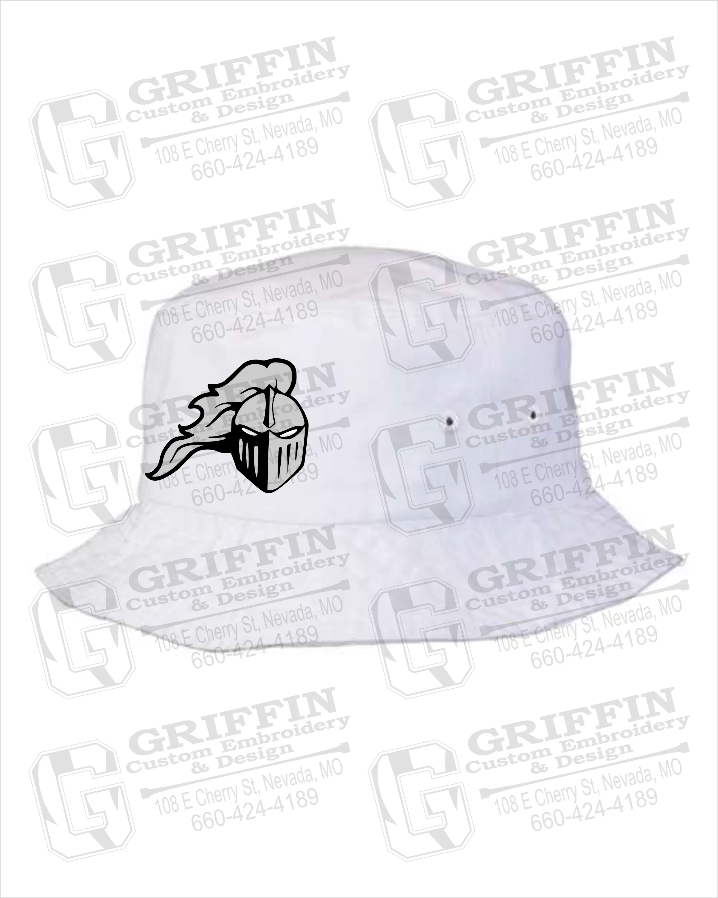 NEVC Knights Bucket Hat - NEVC Knights Helmet Logo