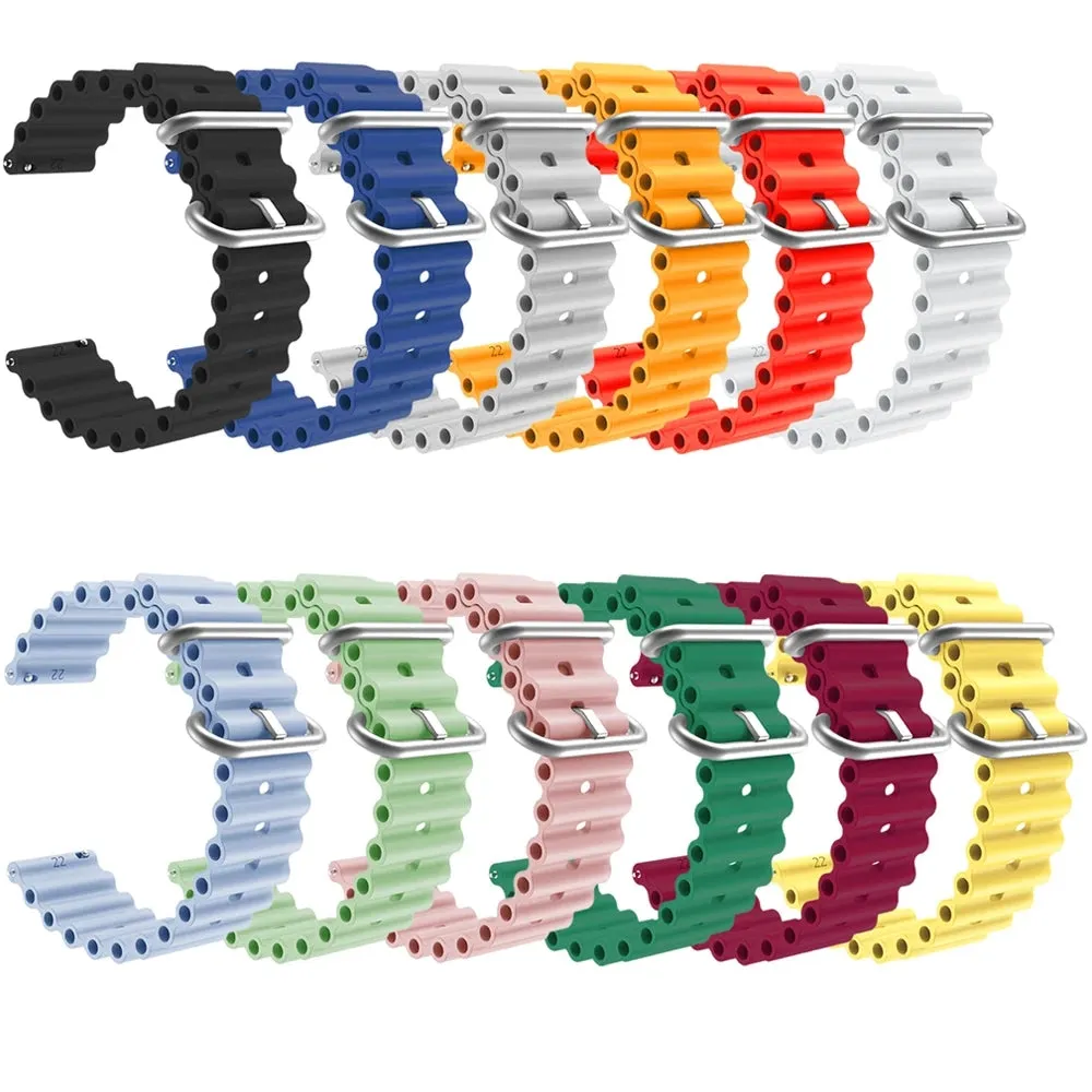 OnePlus Watch compatible Silicone Ocean Bands Watch Straps