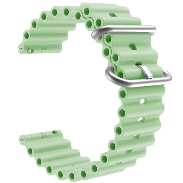 OnePlus Watch compatible Silicone Ocean Bands Watch Straps