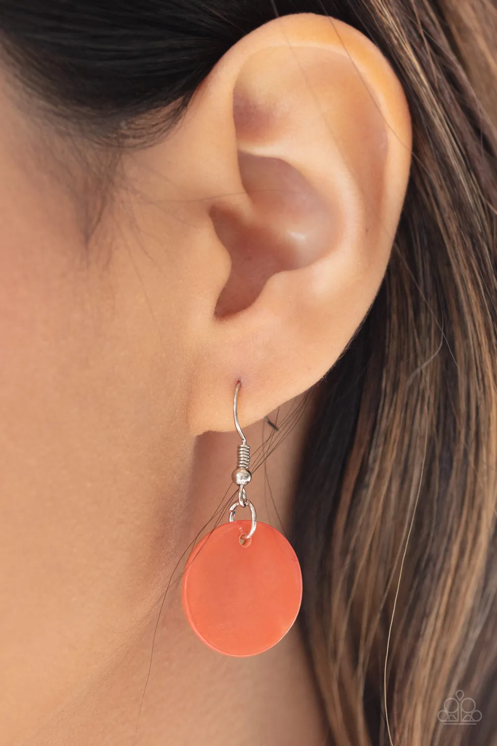 Open Door Jewelry - A Top-SHELLer - Orange Necklace - Paparazzi Accessories