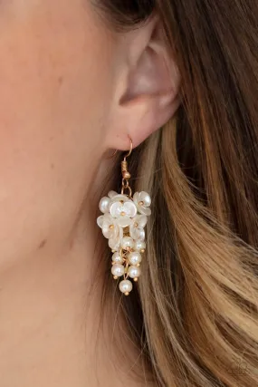 Open Door Jewelry - Bountiful Bouquets - Gold Earrings - Paparazzi Accessories