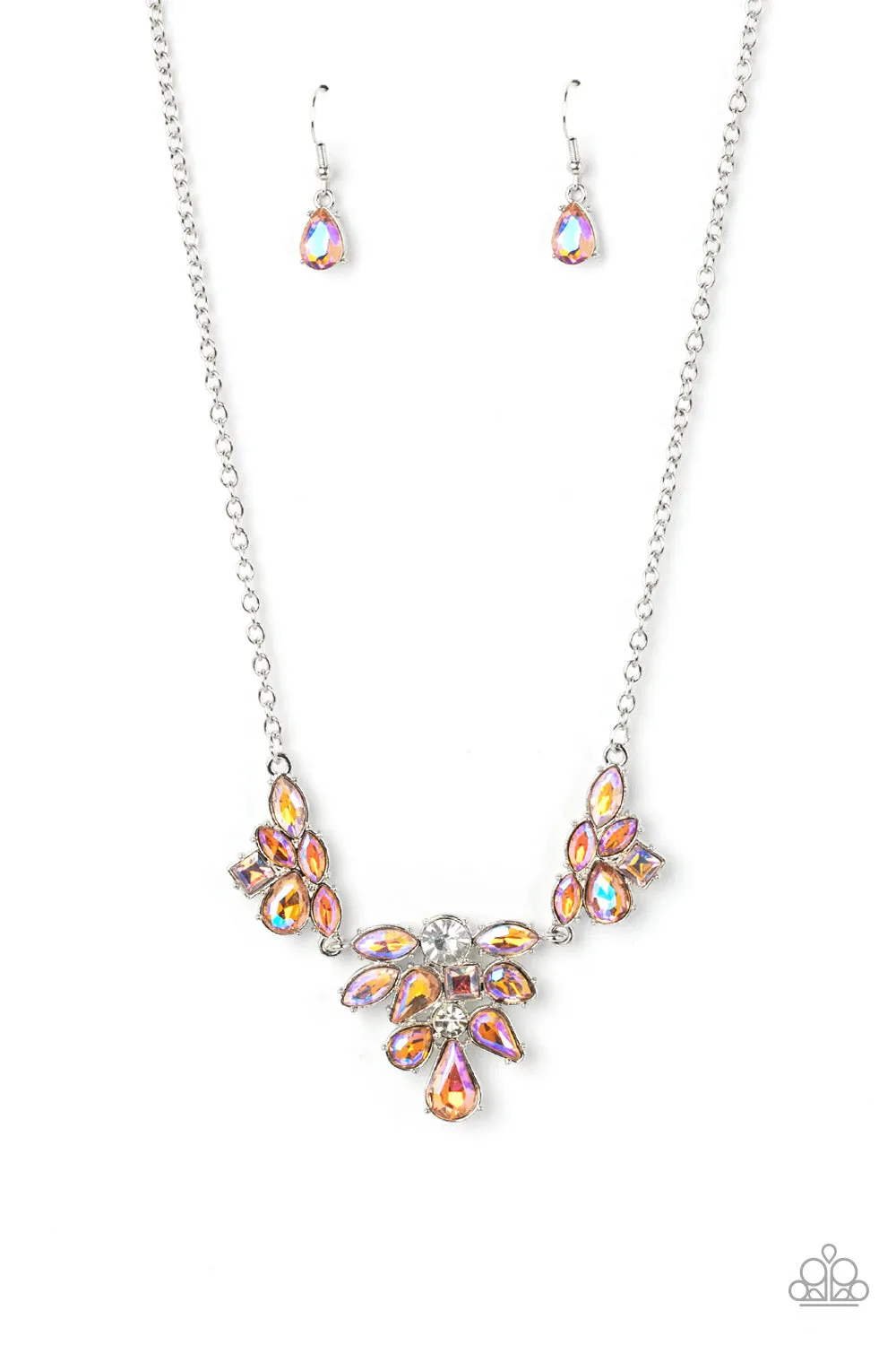 Open Door Jewelry - Completely Captivated - Orange Necklace - Paparazzi Accessories