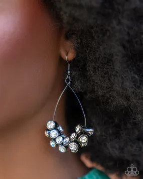 Open Door Jewelry - Courageous Chandelier - Black Earrings - Paparazzi Accessories