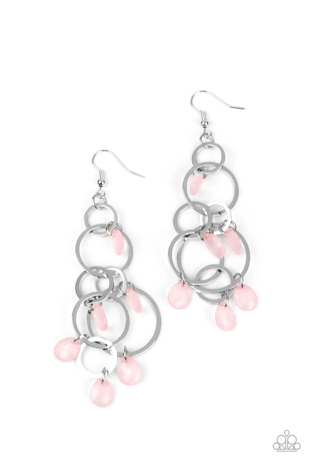 Open Door Jewelry - Dizzyingly Dreamy - Pink Earrings - Paparazzi Accessories