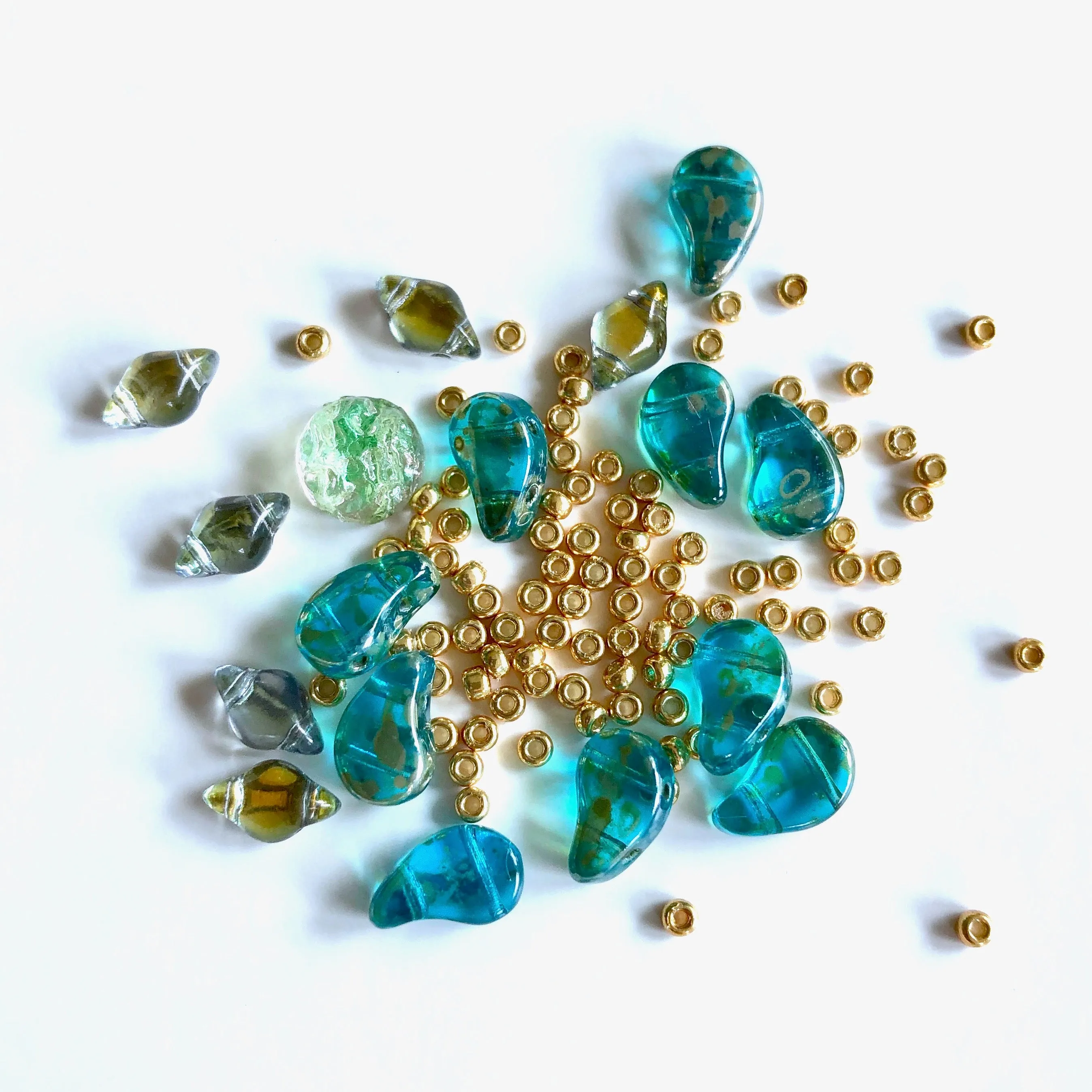 Paisley Dot Ring Kit - Aqua Lime