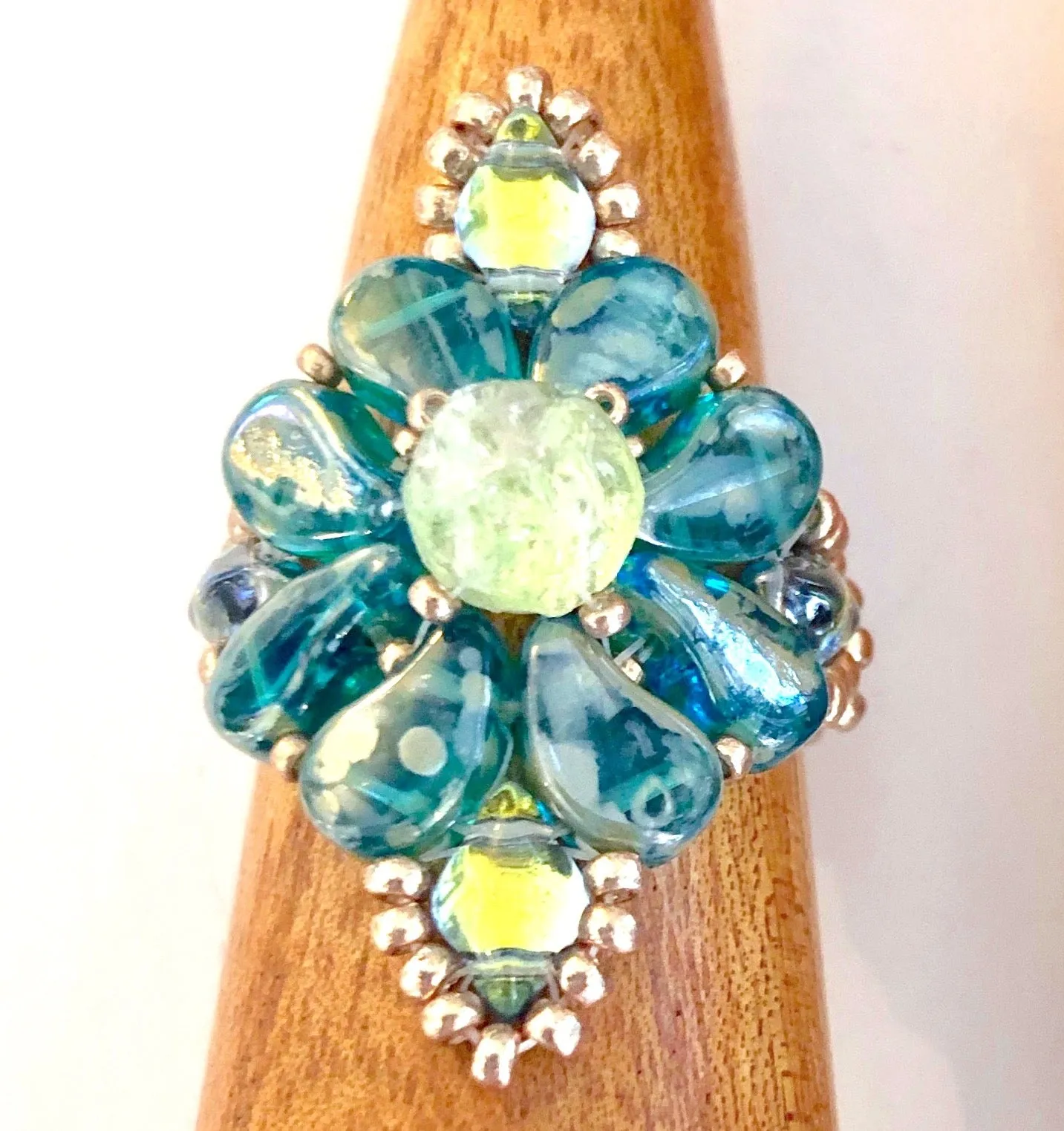Paisley Dot Ring Kit - Aqua Lime