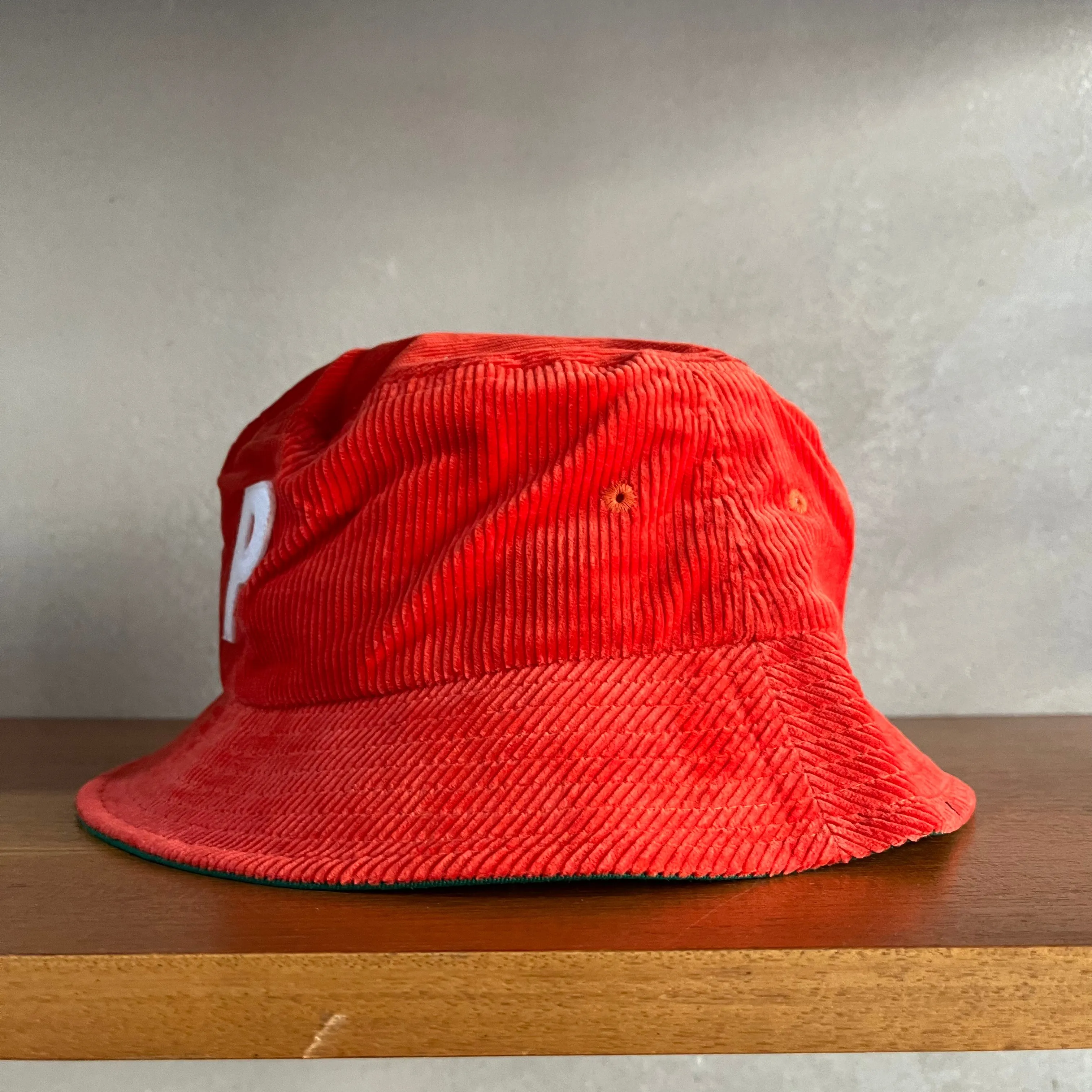Palace P Corduroy Bucket Hat - O/S - Tomato