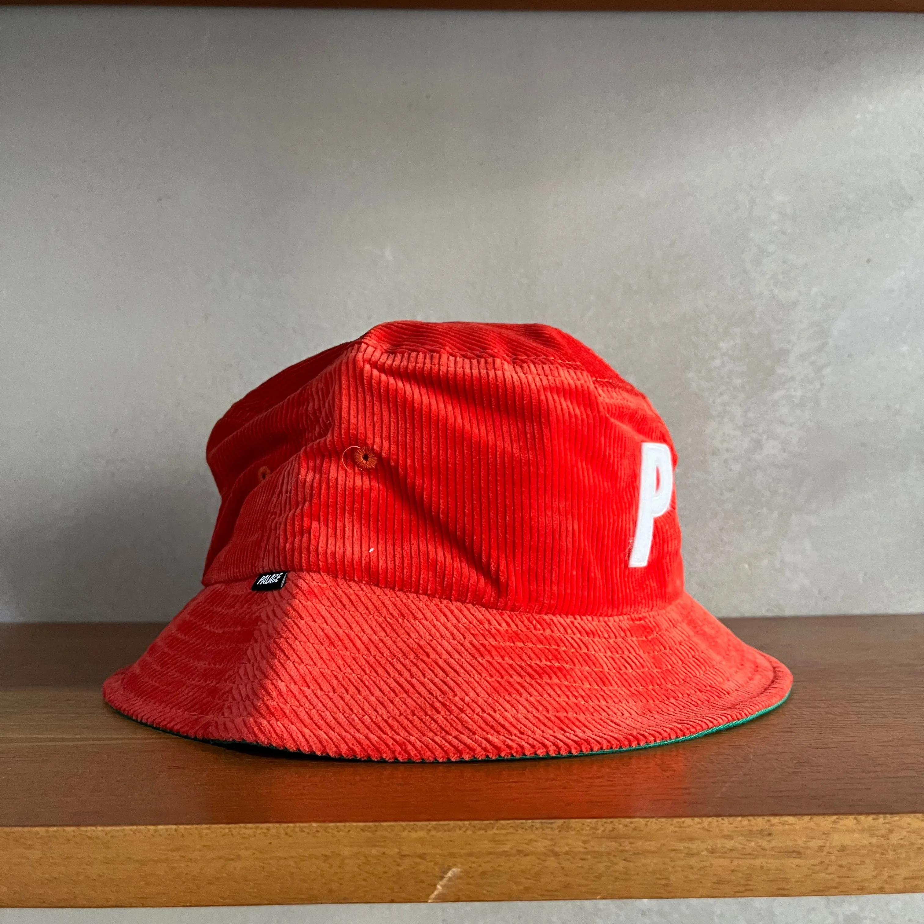 Palace P Corduroy Bucket Hat - O/S - Tomato