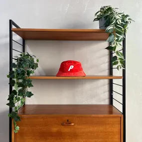 Palace P Corduroy Bucket Hat - O/S - Tomato