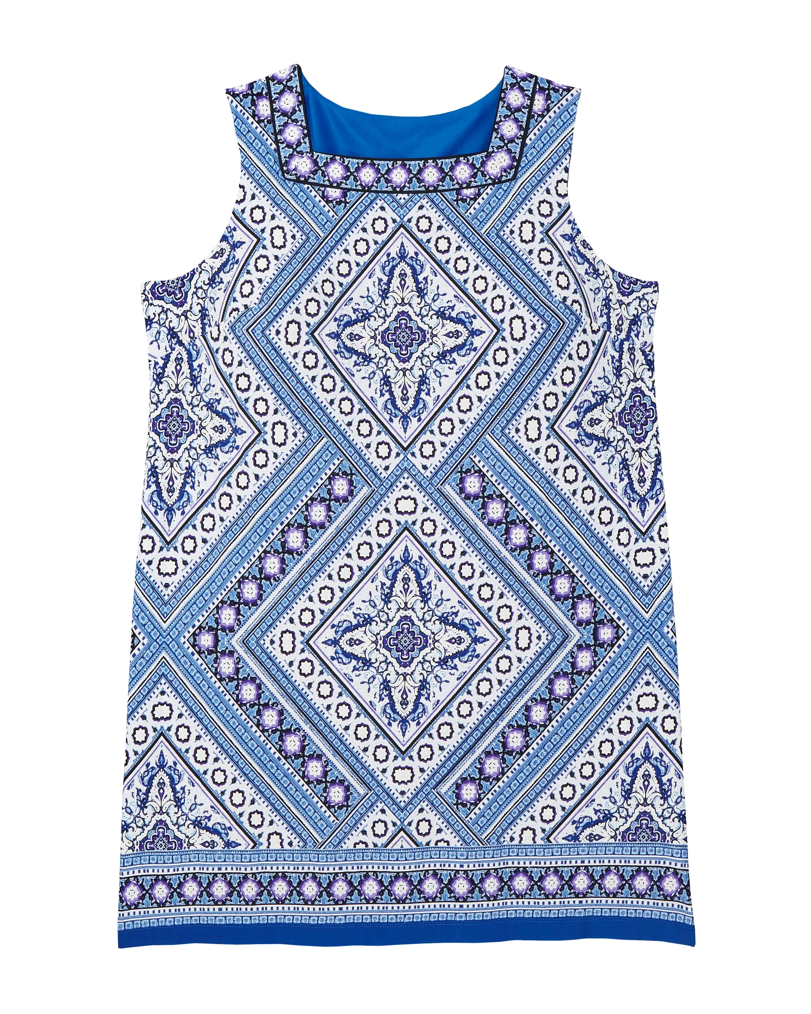 Parker Sleeveless Sheath Dress | Navy / White