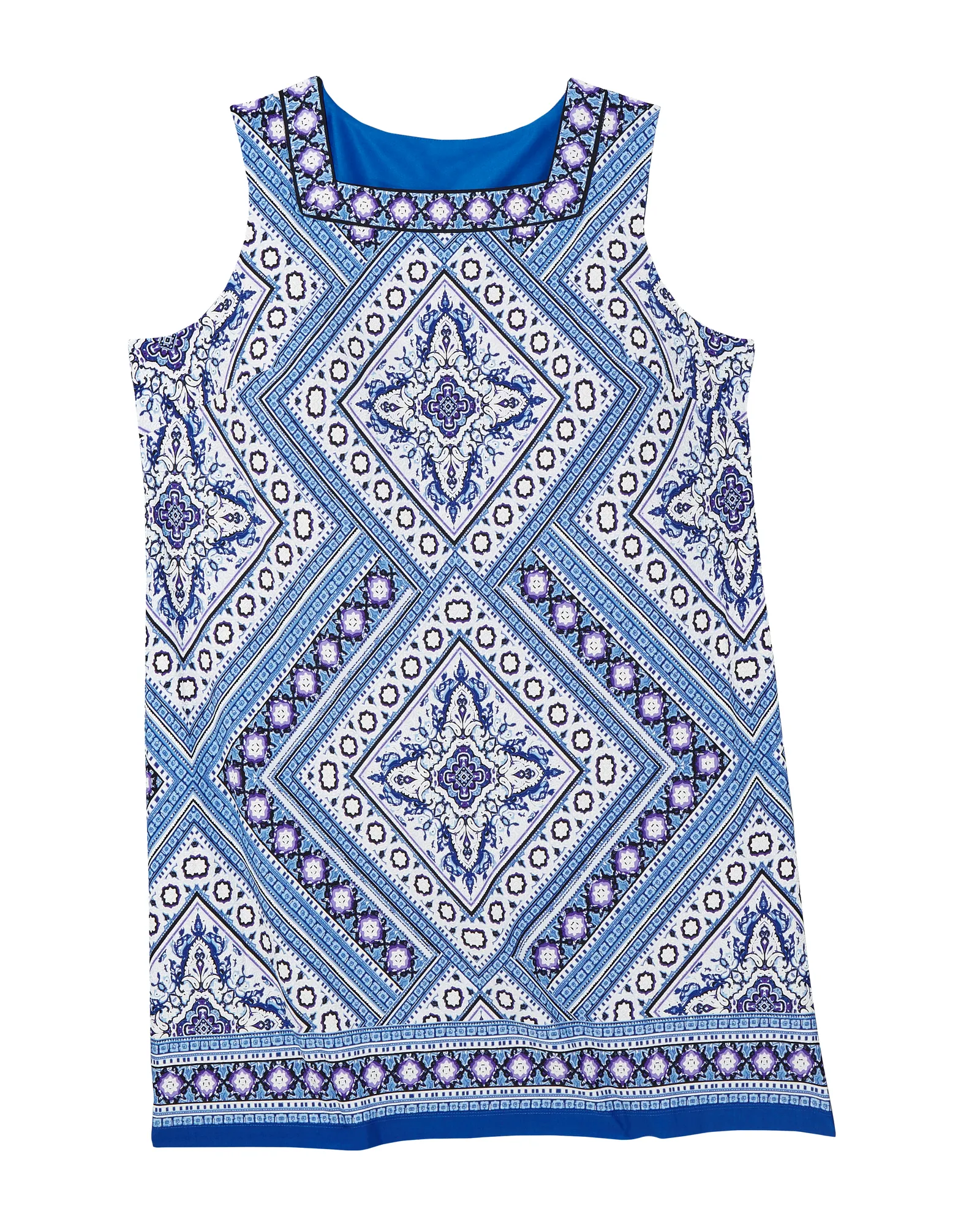 Parker Sleeveless Sheath Dress | Navy / White