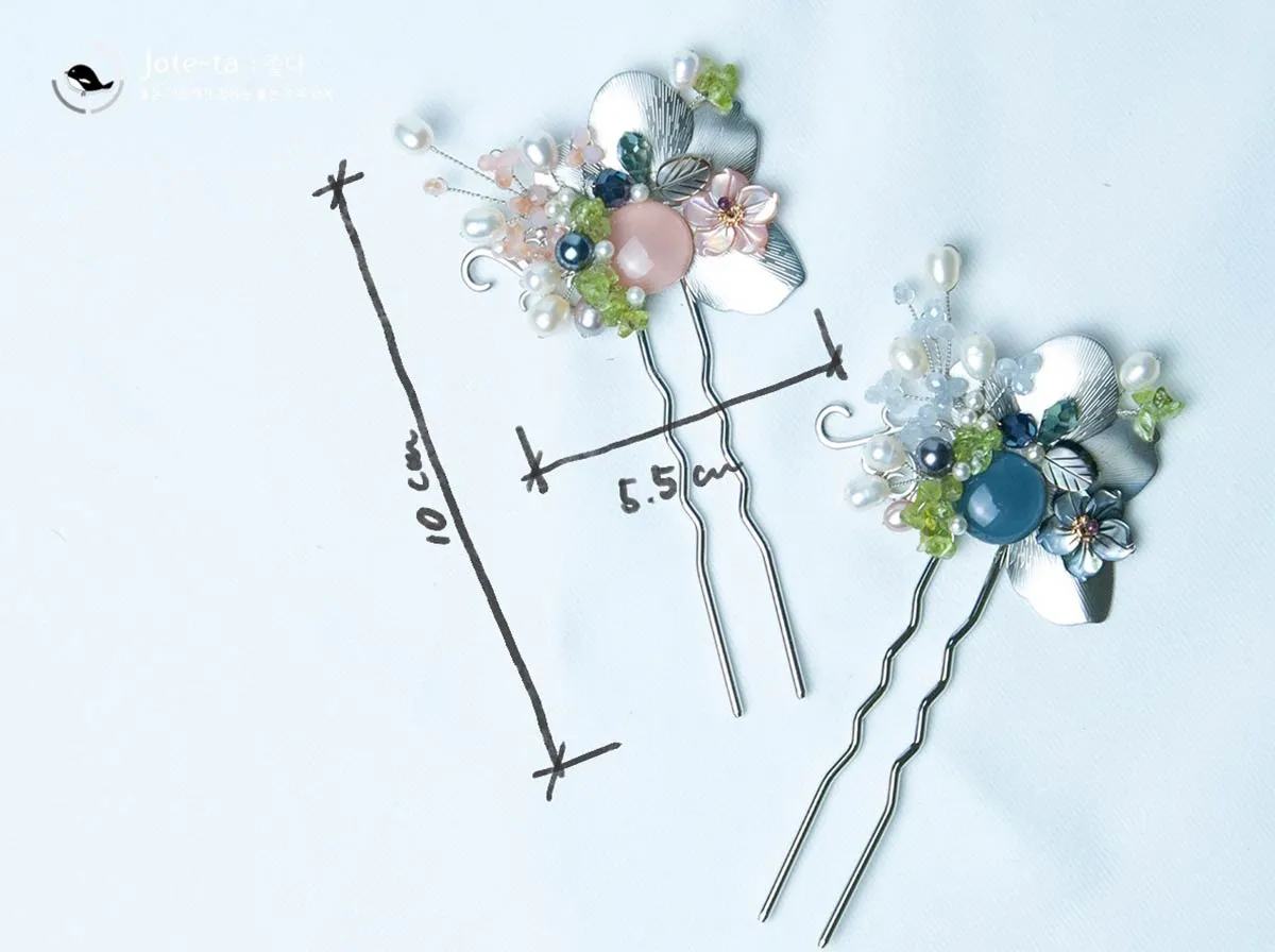 Pink and Blue Jam Hairpin (2 Colors)
