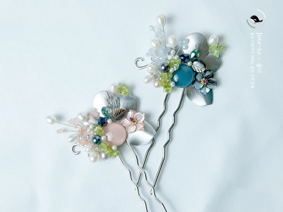 Pink and Blue Jam Hairpin (2 Colors)