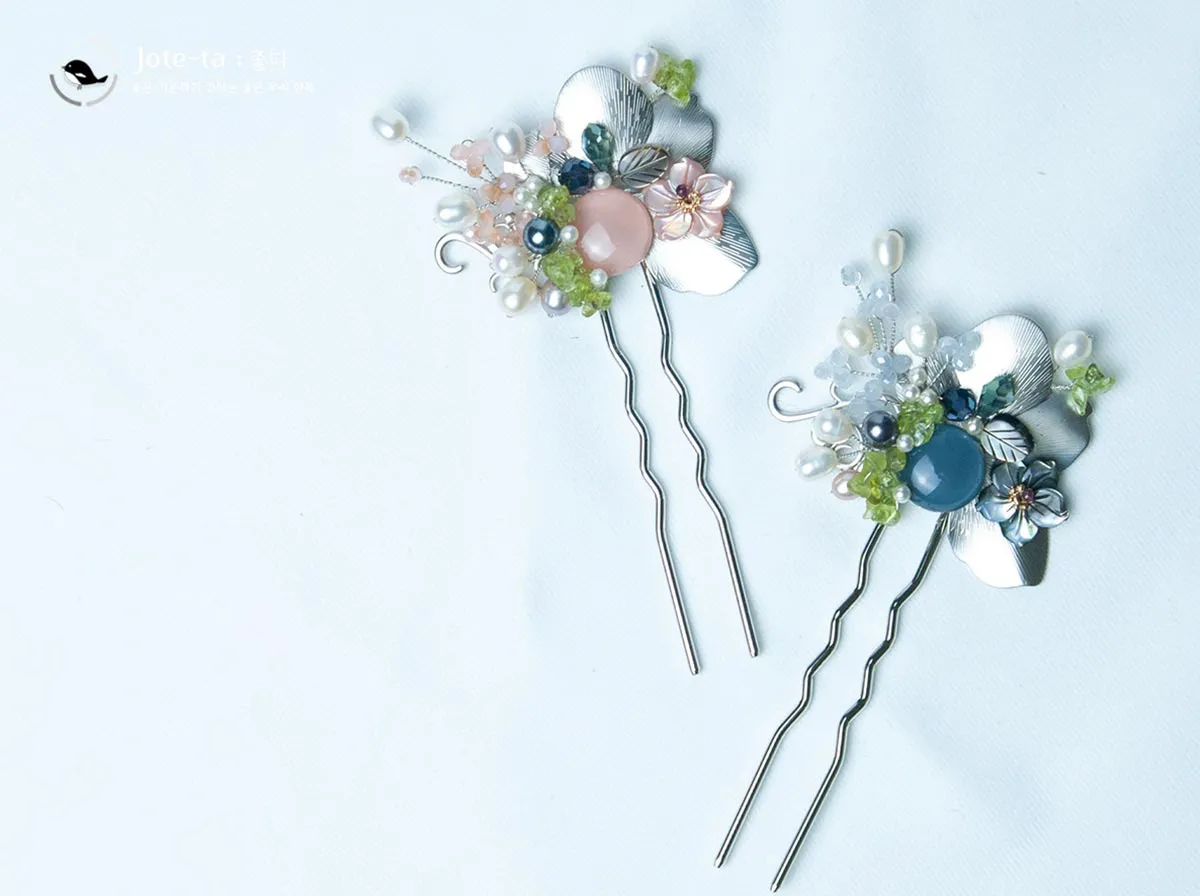 Pink and Blue Jam Hairpin (2 Colors)