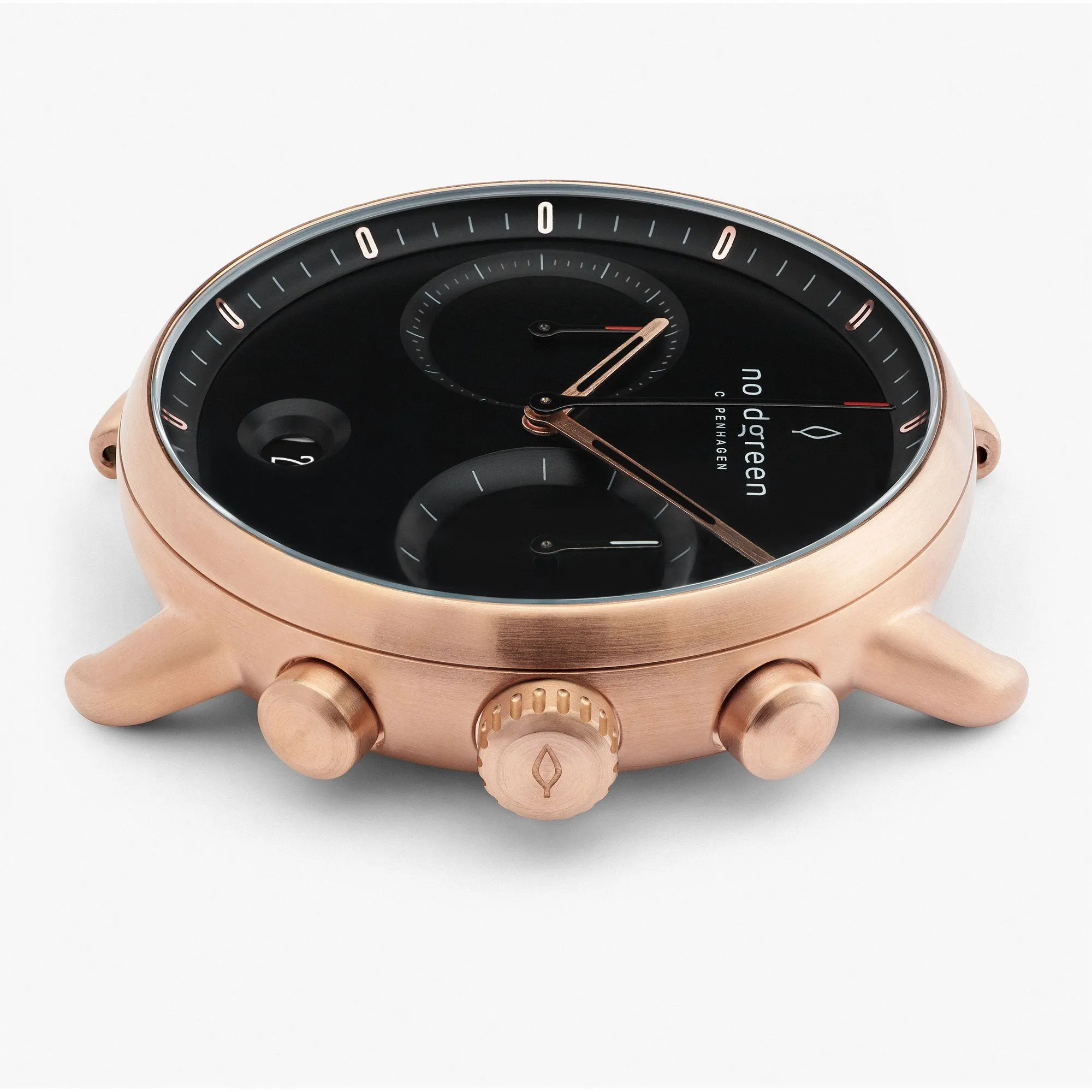 Pioneer - BUNDLE Black Dial Rose Gold | Brown Leather / Black Leather / Navy Leather Strap