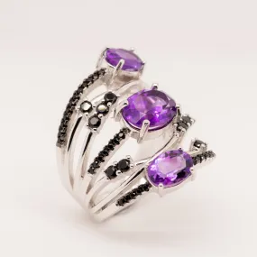 Porfirio Amethyst Ring in Sterling Silver