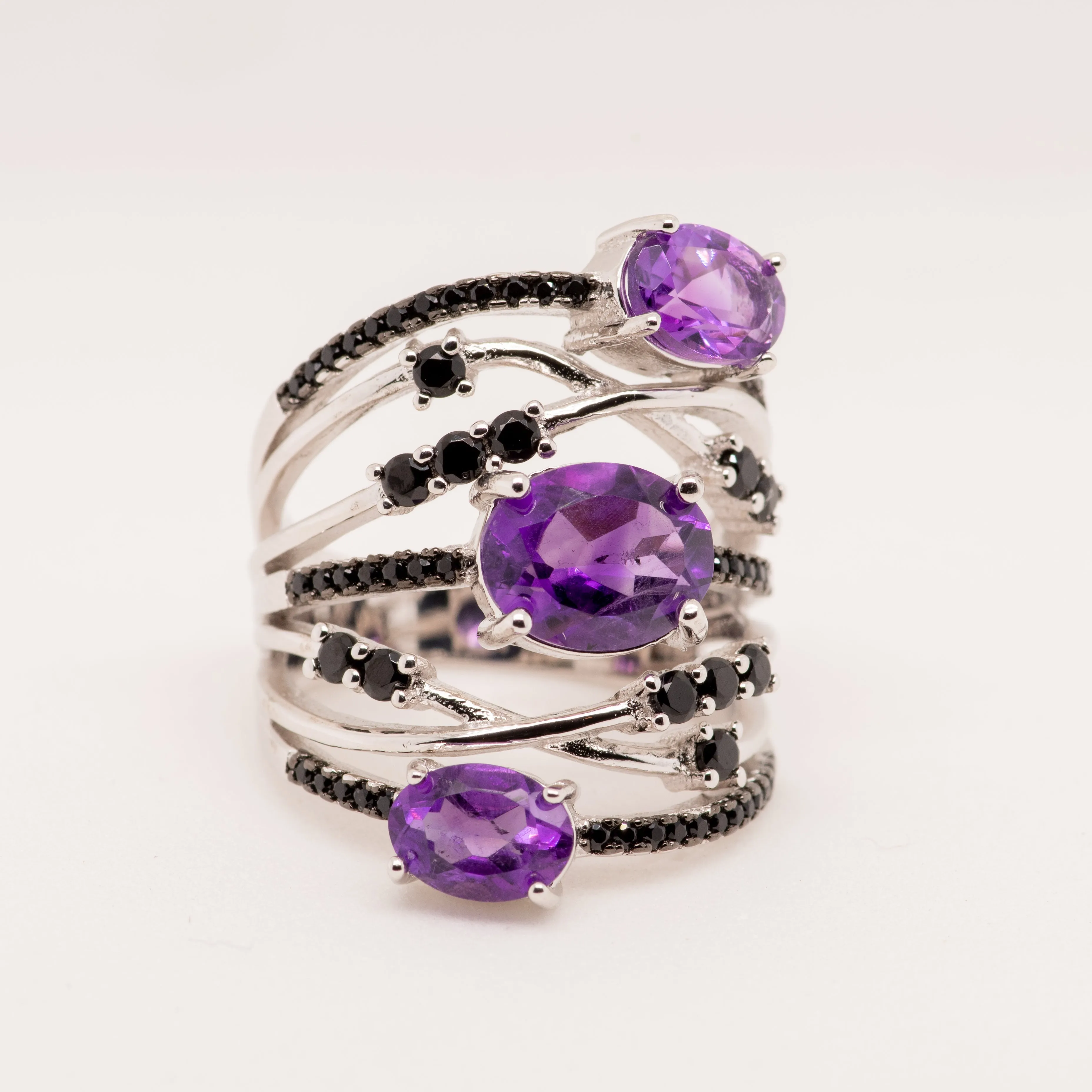 Porfirio Amethyst Ring in Sterling Silver