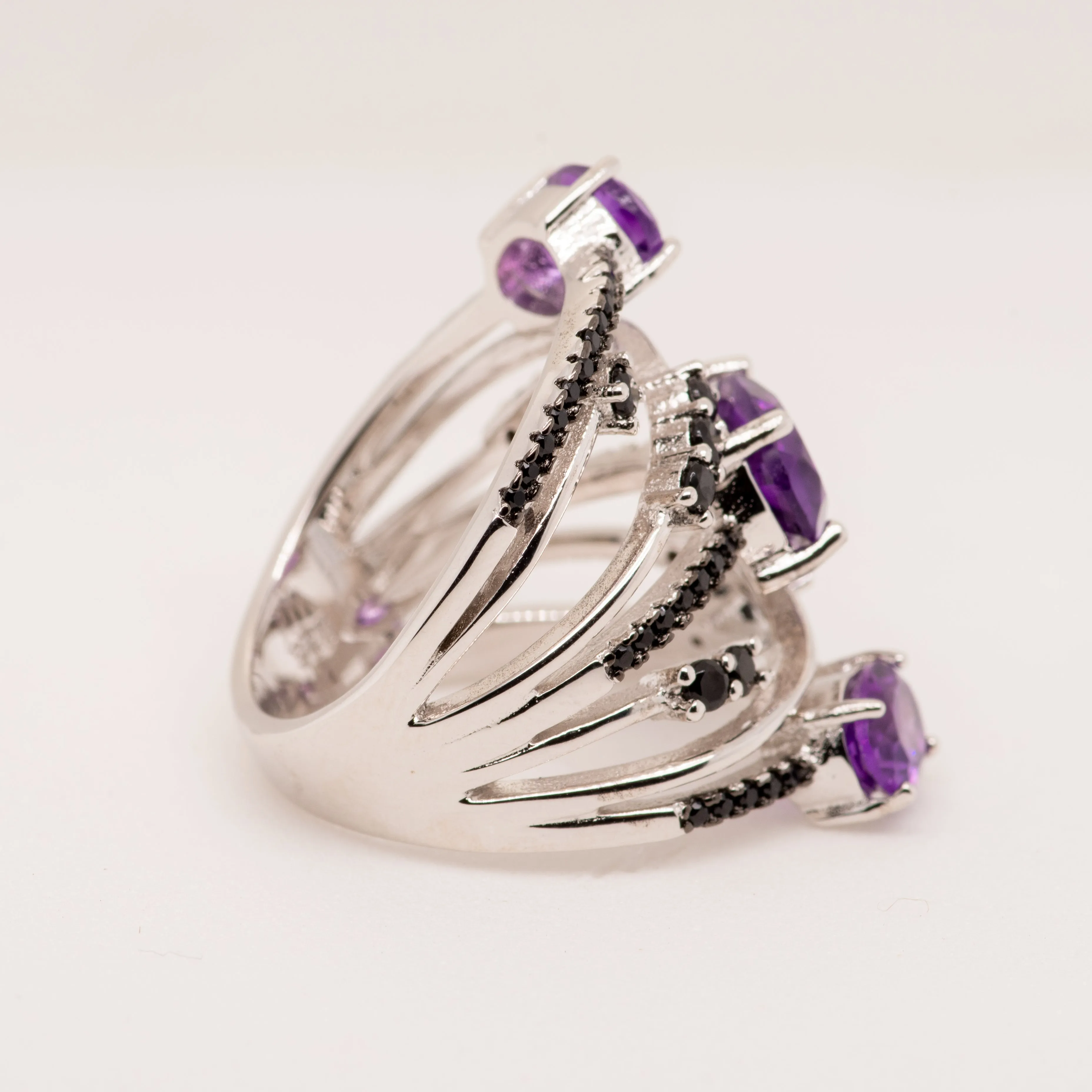 Porfirio Amethyst Ring in Sterling Silver