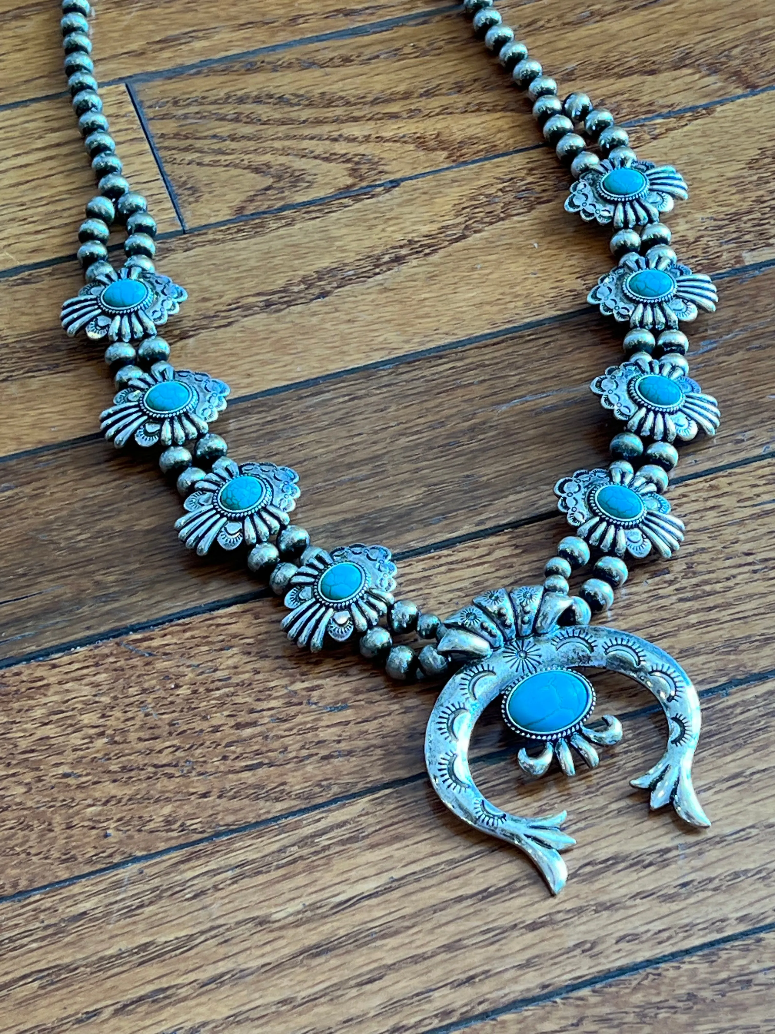 Queen Squash Blossom Necklace