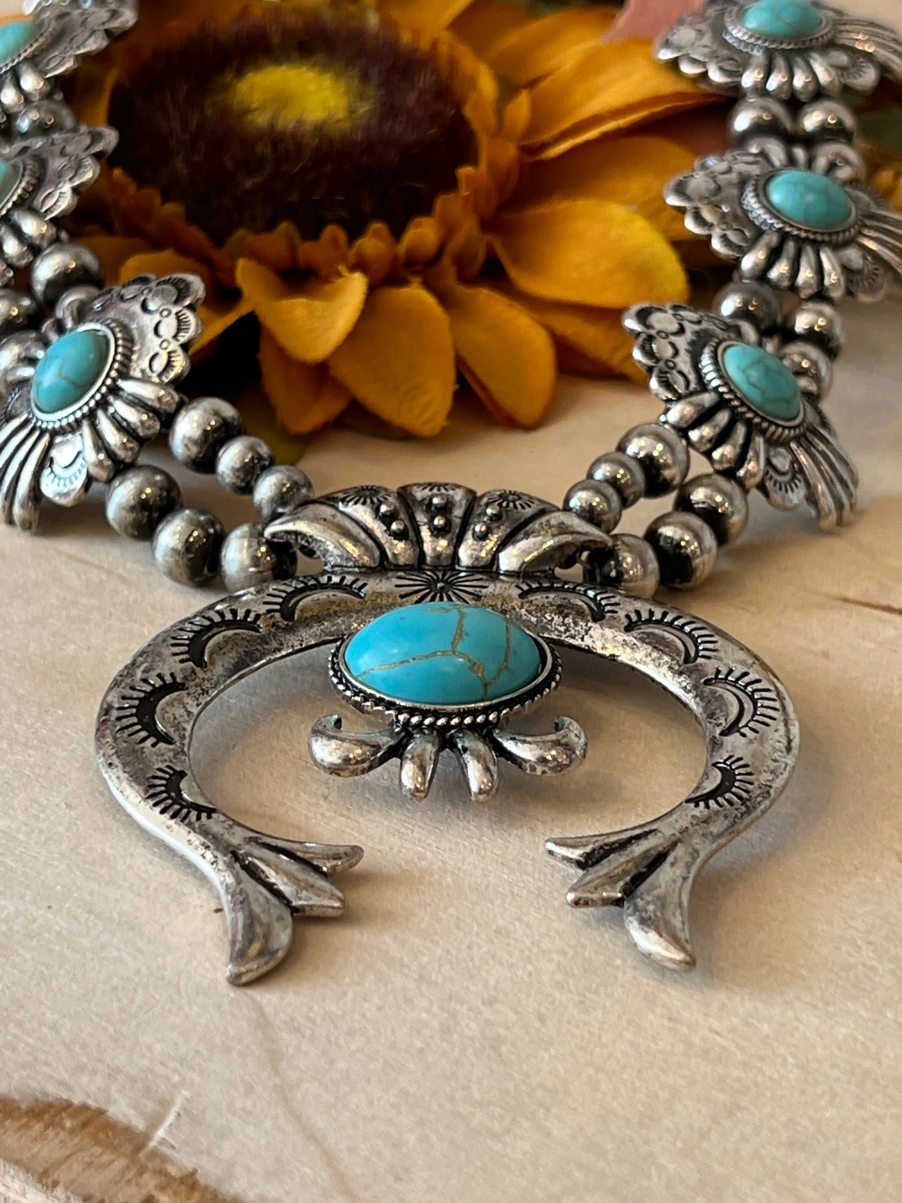 Queen Squash Blossom Necklace