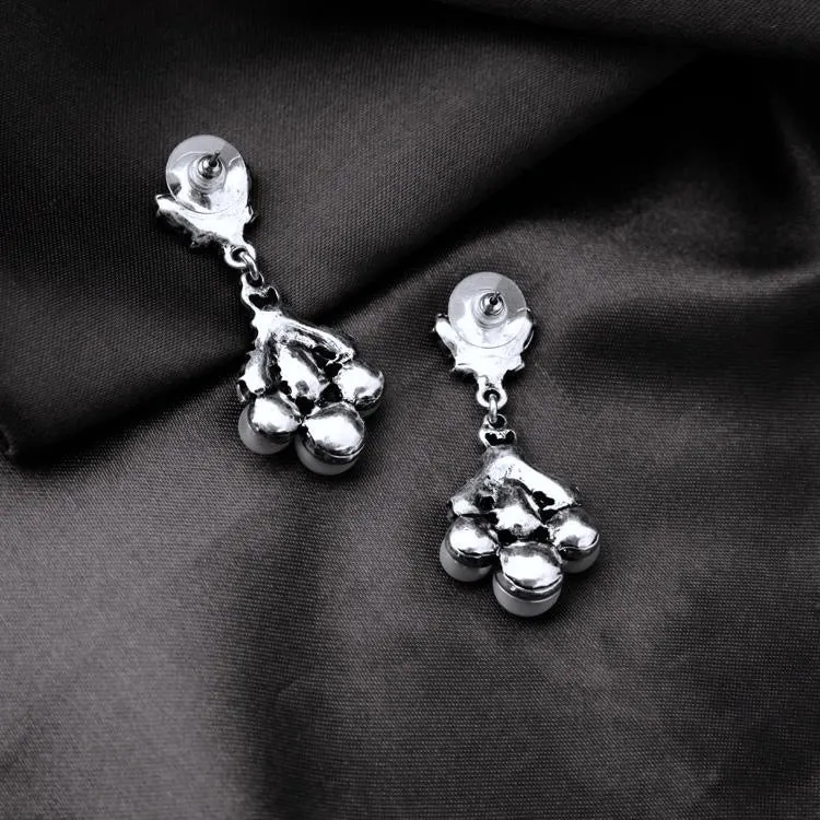 "Avignon" - Vintage Pearl and Rhinestone Bridal Earrings